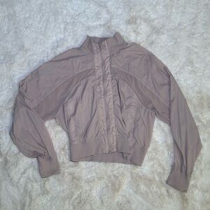 Lululemon LightWeight Zip Light Pink Bomber - Size 6